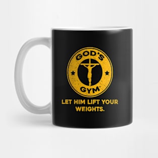 God'S Gym Inspirational Bodybuilder Christian Gym Mug